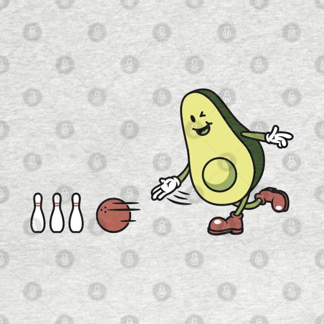 Avocado Playing Bowling by quilimo